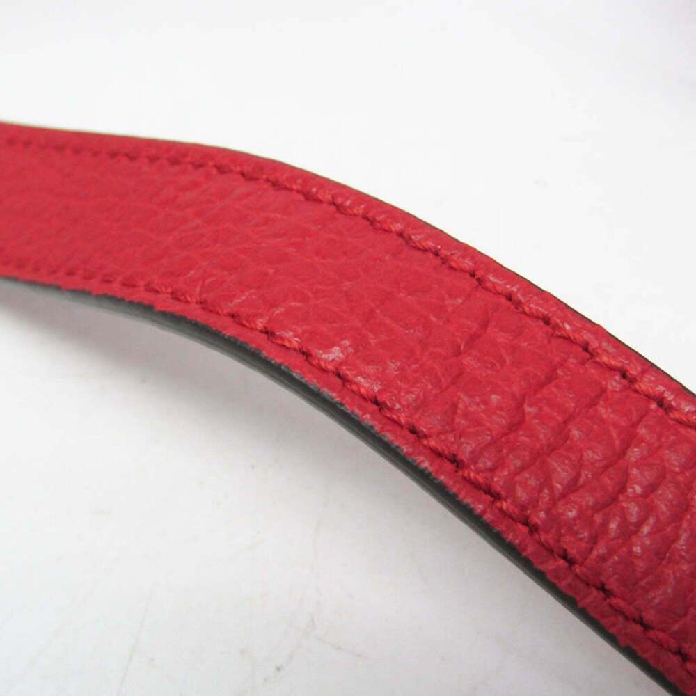GUCCI Red Leather Bamboo Shoulder Bag - Picture 12 of 16